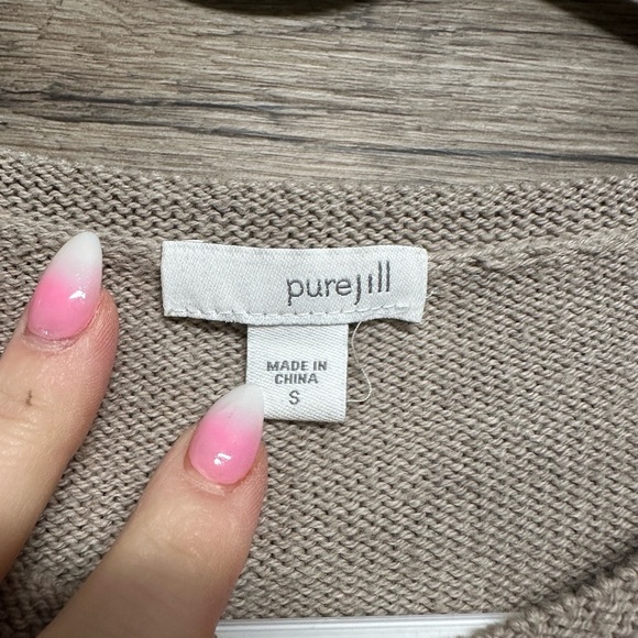 J. Jill Beige Sweater with Side Tie - Picture 4 of 4